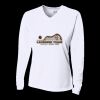 Ladies' Birds-Eye Mesh Long Sleeve V-Neck T-Shirt Thumbnail