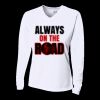 Ladies' Birds-Eye Mesh Long Sleeve V-Neck T-Shirt Thumbnail