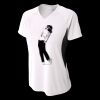 Ladies' Color Block Performance V-Neck T-Shirt Thumbnail