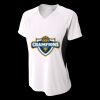 Ladies' Color Block Performance V-Neck T-Shirt Thumbnail