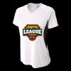 Ladies' Color Block Performance V-Neck T-Shirt Thumbnail