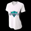 Ladies' Color Block Performance V-Neck T-Shirt Thumbnail