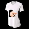 Ladies' Color Block Performance V-Neck T-Shirt Thumbnail