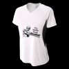 Ladies' Color Block Performance V-Neck T-Shirt Thumbnail