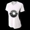 Ladies' Color Block Performance V-Neck T-Shirt Thumbnail